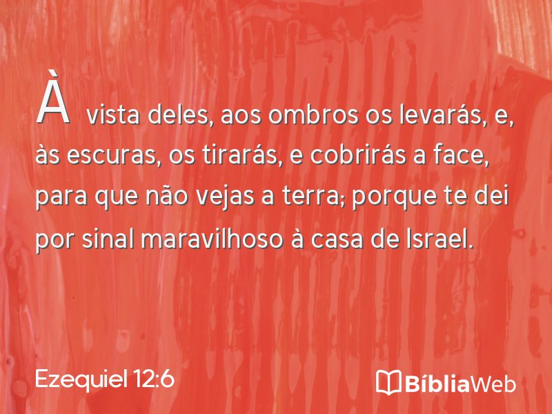 Ezequiel 12:6 em imagem para compartilhar