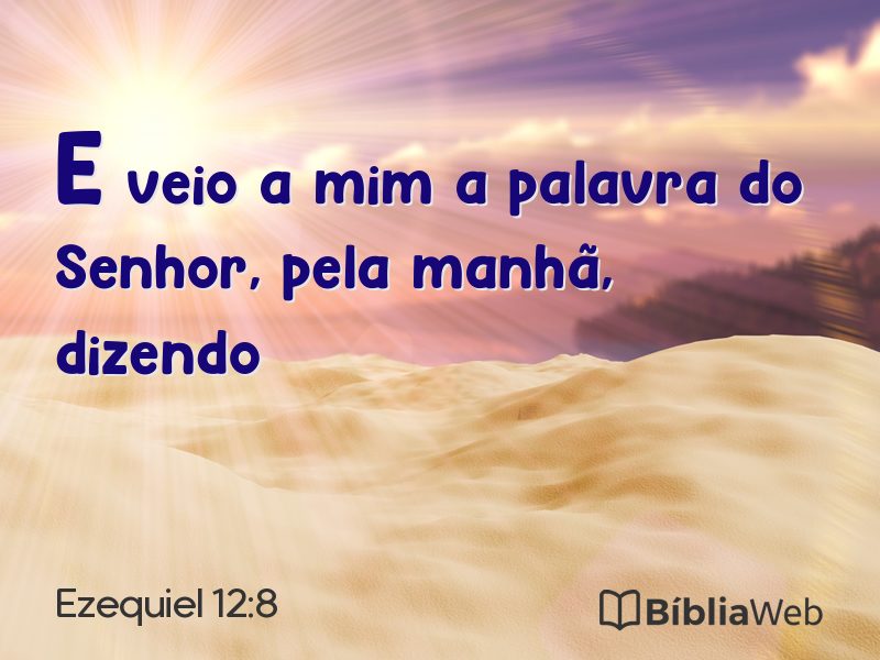 Ezequiel 12:8 em imagem para compartilhar