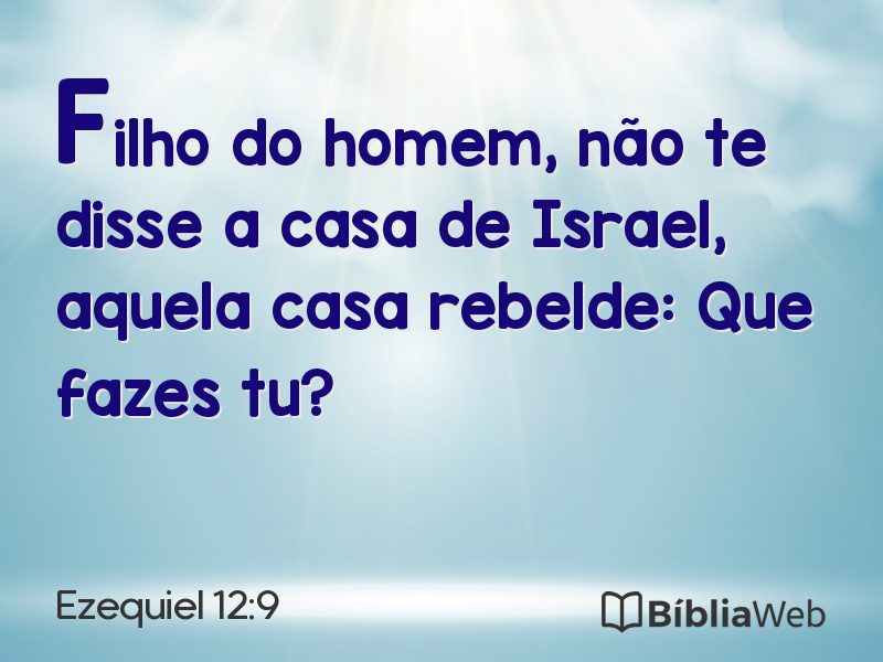 Ezequiel 12:9 em imagem para compartilhar