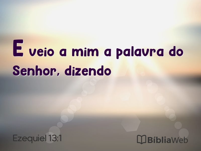 Ezequiel 13:1 em imagem para compartilhar
