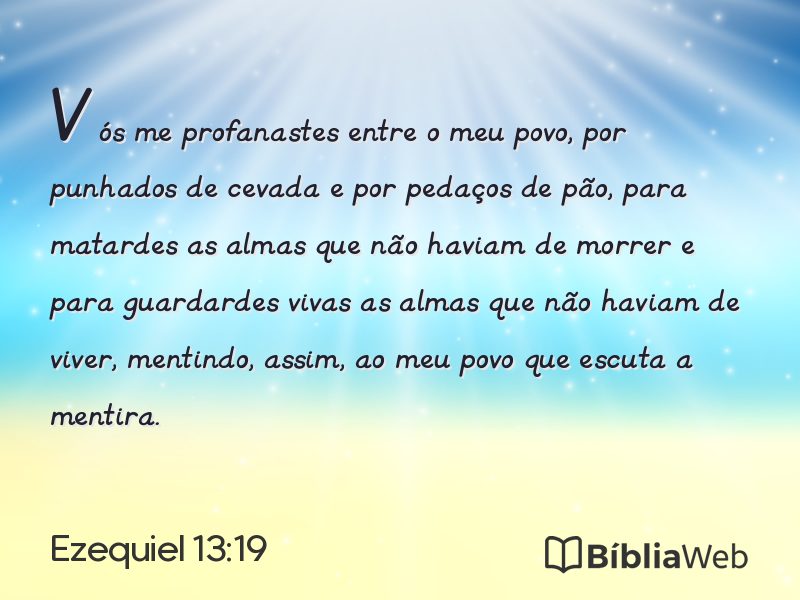 Ezequiel 13:19 em imagem para compartilhar