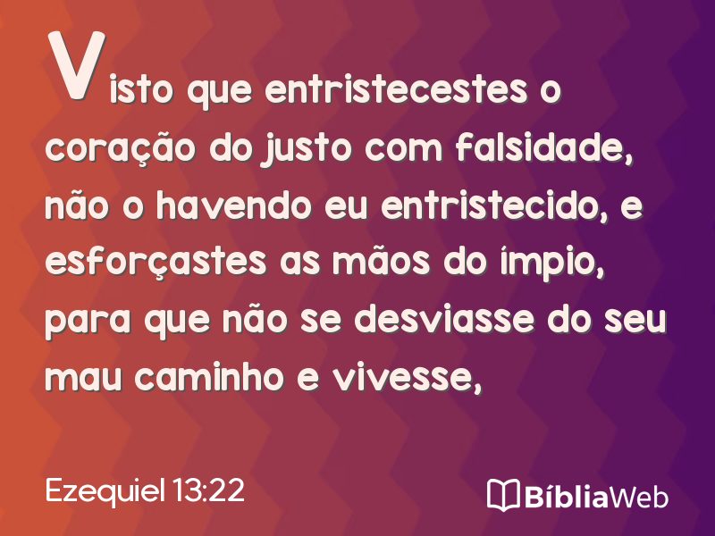 Ezequiel 13:22 em imagem para compartilhar