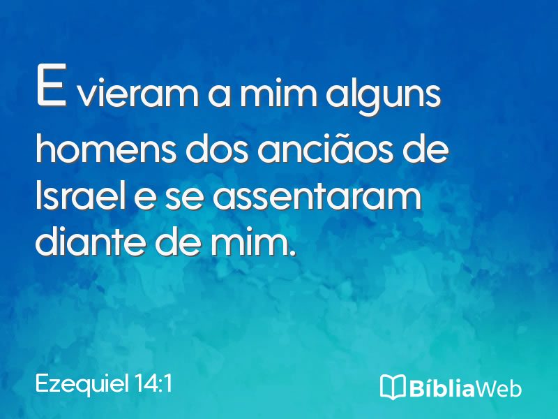 Ezequiel 14:1 em imagem para compartilhar