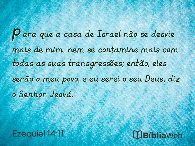 Ezequiel 14:11 em imagem para compartilhar