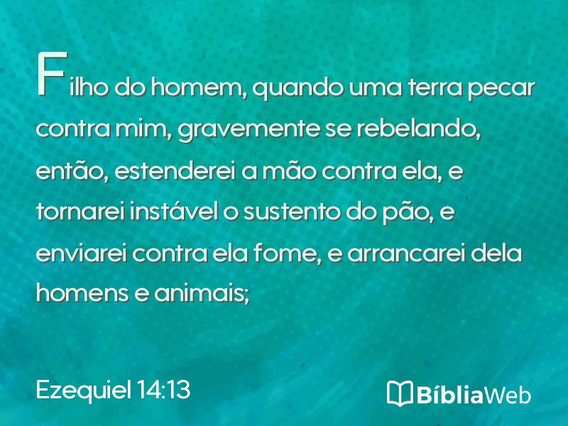 Ezequiel 14:13 em imagem para compartilhar
