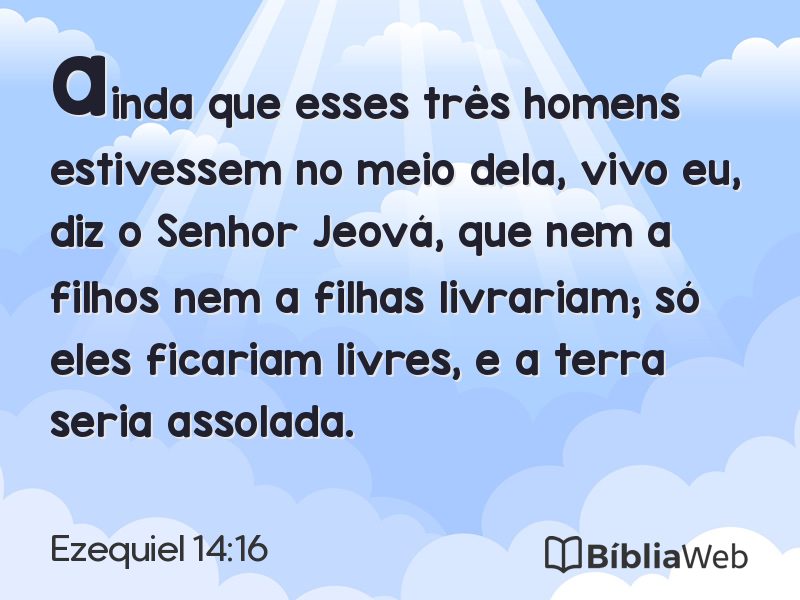 Ezequiel 14:16 em imagem para compartilhar