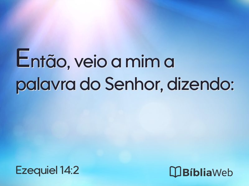 Ezequiel 14:2 em imagem para compartilhar