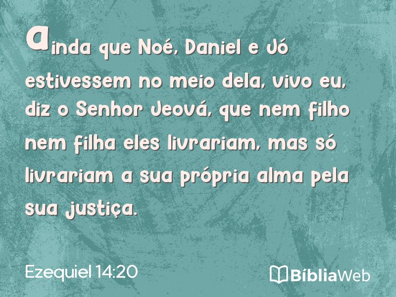Ezequiel 14:20 em imagem para compartilhar