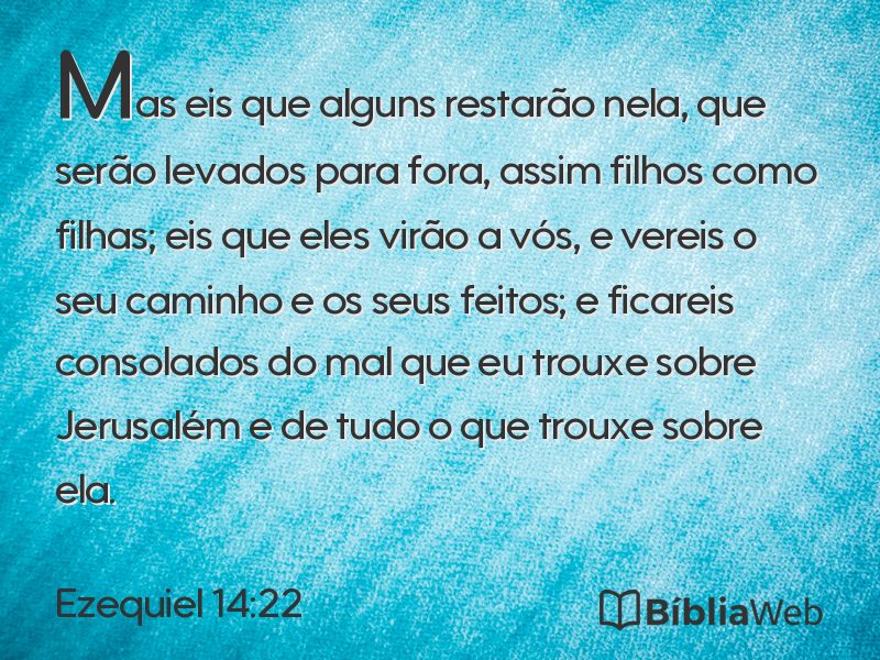 Ezequiel 14:22 em imagem para compartilhar