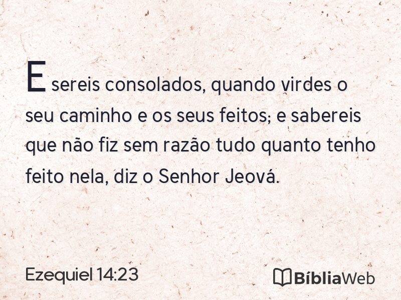 Ezequiel 14:23 em imagem para compartilhar