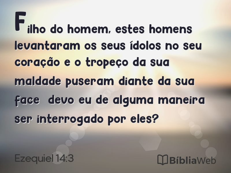 Ezequiel 14:3 em imagem para compartilhar