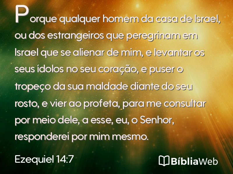 Ezequiel 14:7 em imagem para compartilhar