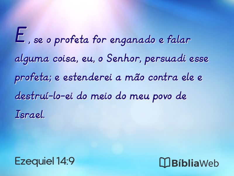 Ezequiel 14:9 em imagem para compartilhar