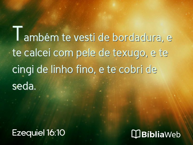 Ezequiel 16:10 em imagem para compartilhar