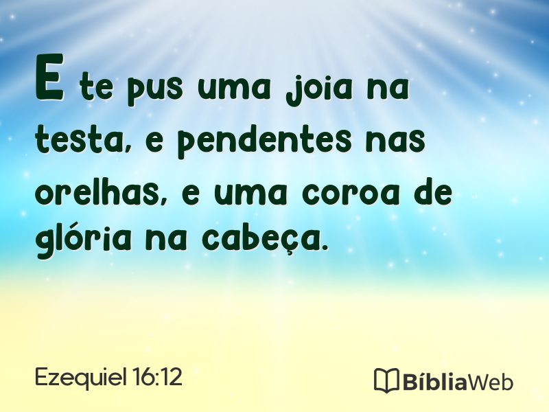 Ezequiel 16:12 em imagem para compartilhar