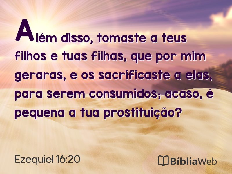 Ezequiel 16:20 em imagem para compartilhar