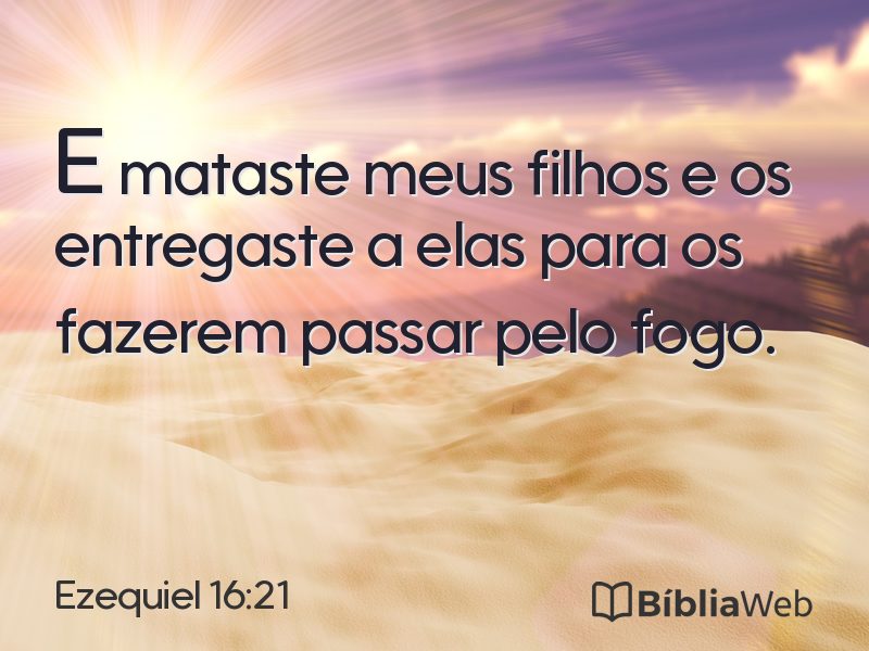 Ezequiel 16:21 em imagem para compartilhar