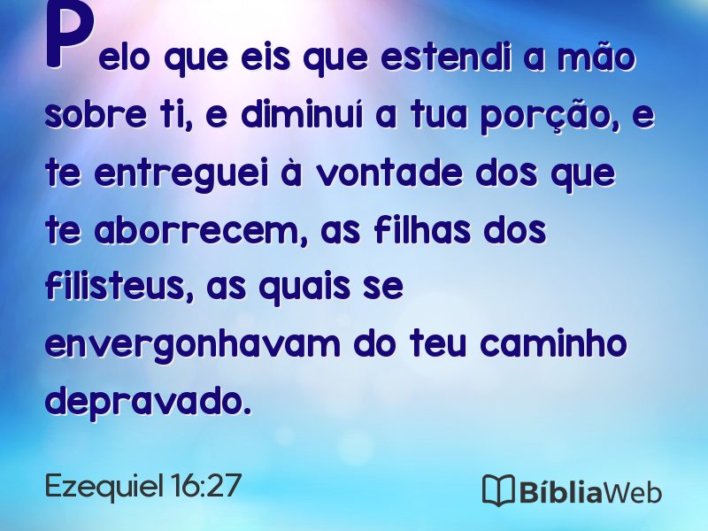 Ezequiel 16:27 em imagem para compartilhar