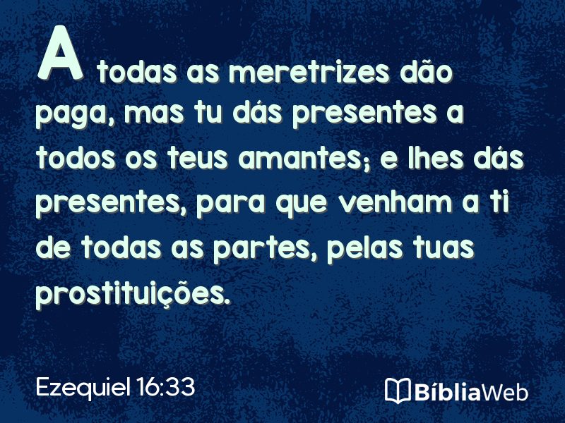 Ezequiel 16:33 em imagem para compartilhar