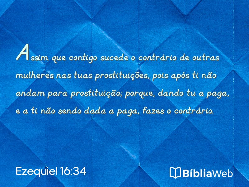 Ezequiel 16:34 em imagem para compartilhar