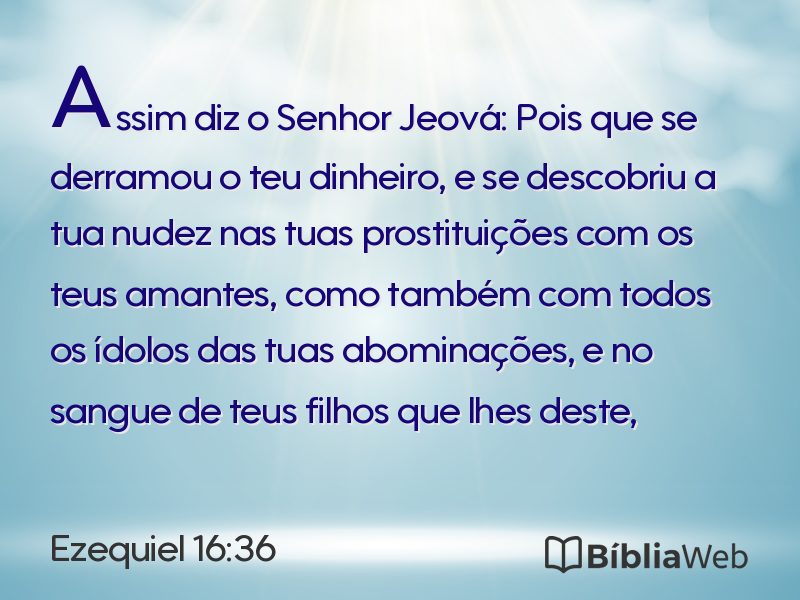 Ezequiel 16:36 em imagem para compartilhar