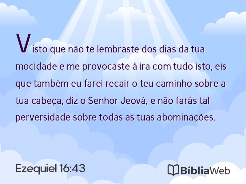Ezequiel 16:43 em imagem para compartilhar