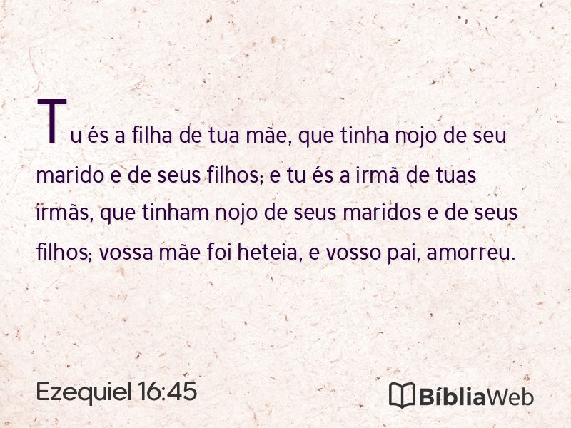 Ezequiel 16:45 em imagem para compartilhar