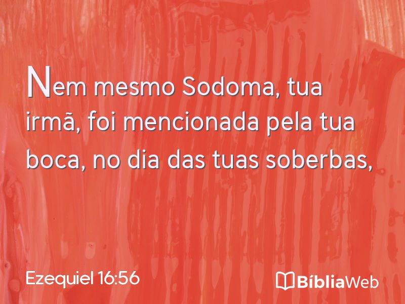 Ezequiel 16:56 em imagem para compartilhar