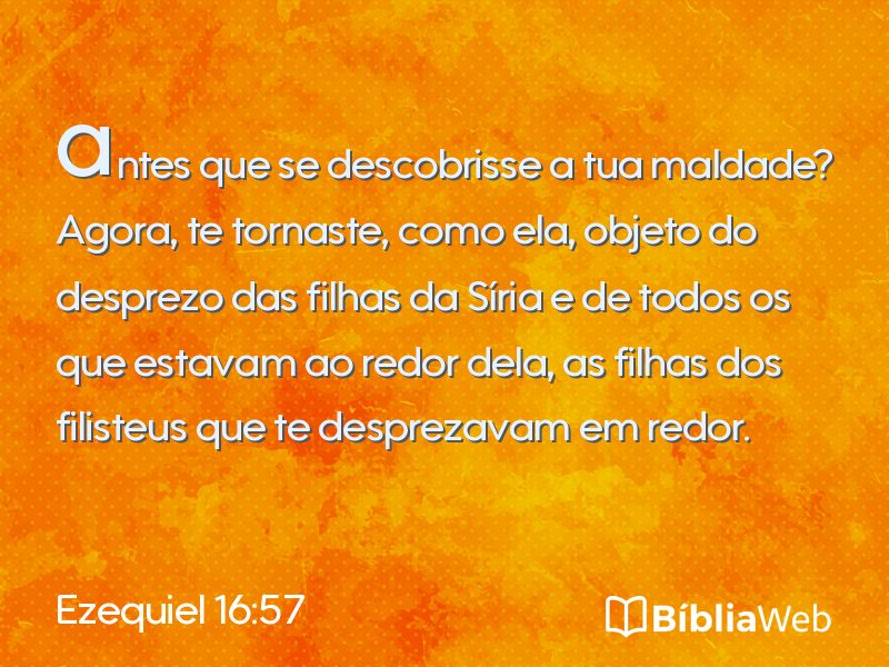 Ezequiel 16:57 em imagem para compartilhar