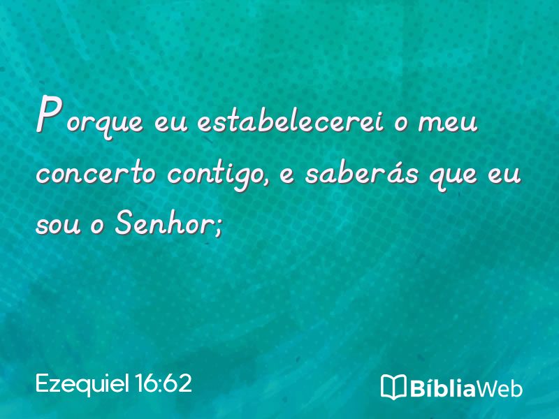 Ezequiel 16:62 em imagem para compartilhar