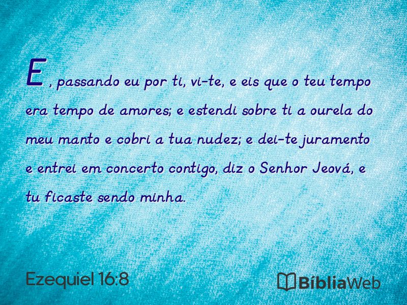 Ezequiel 16:8 em imagem para compartilhar