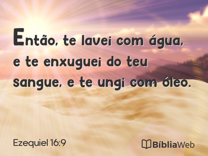 Ezequiel 16:9 em imagem para compartilhar