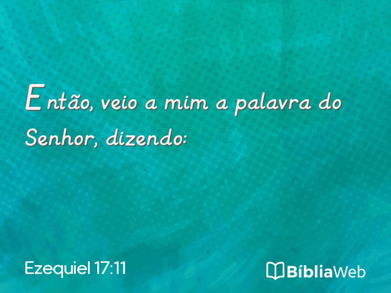 Ezequiel 17:11 em imagem para compartilhar