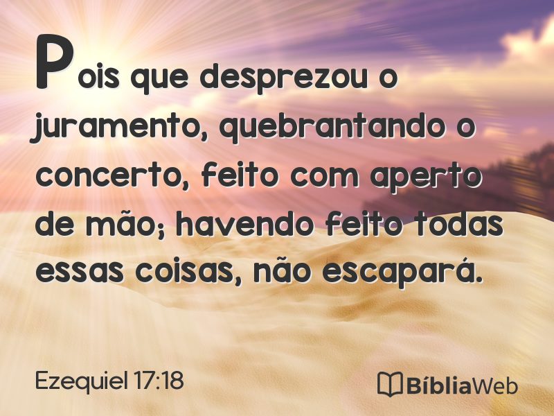 Ezequiel 17:18 em imagem para compartilhar