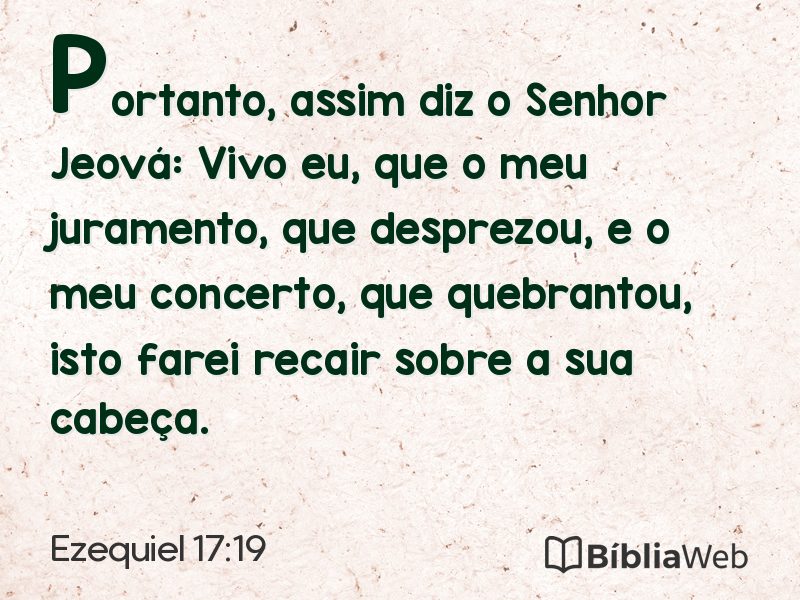 Ezequiel 17:19 em imagem para compartilhar
