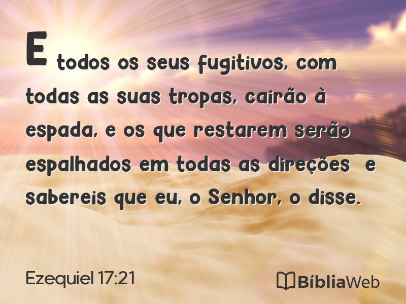 Ezequiel 17:21 em imagem para compartilhar