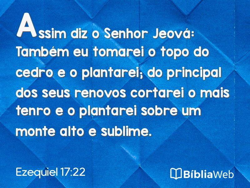 Ezequiel 17:22 em imagem para compartilhar