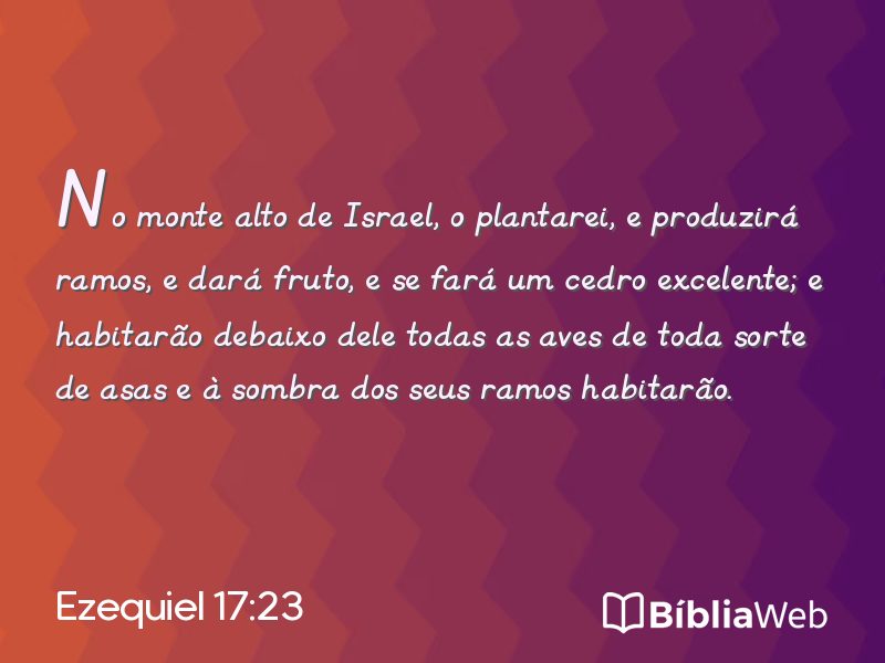 Ezequiel 17:23 em imagem para compartilhar