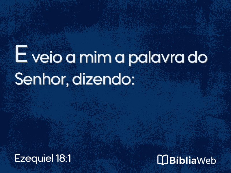 Ezequiel 18:1 em imagem para compartilhar