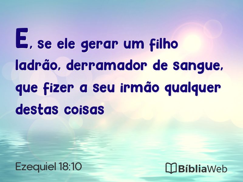 Ezequiel 18:10 em imagem para compartilhar