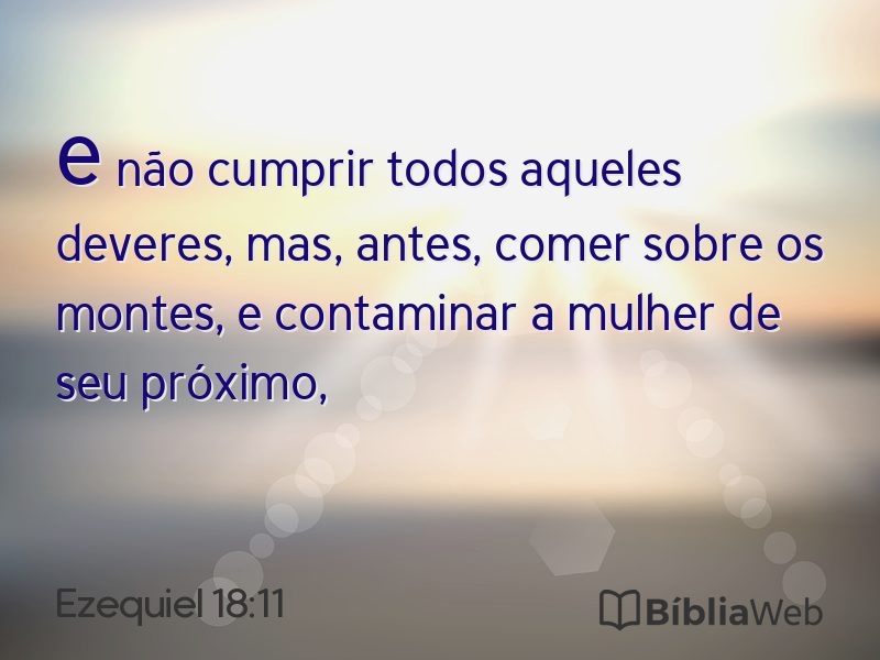 Ezequiel 18:11 em imagem para compartilhar