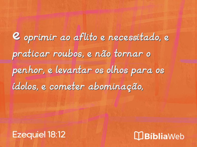 Ezequiel 18:12 em imagem para compartilhar