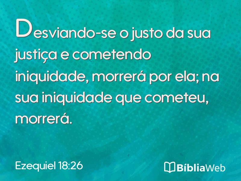 Ezequiel 18:26 em imagem para compartilhar