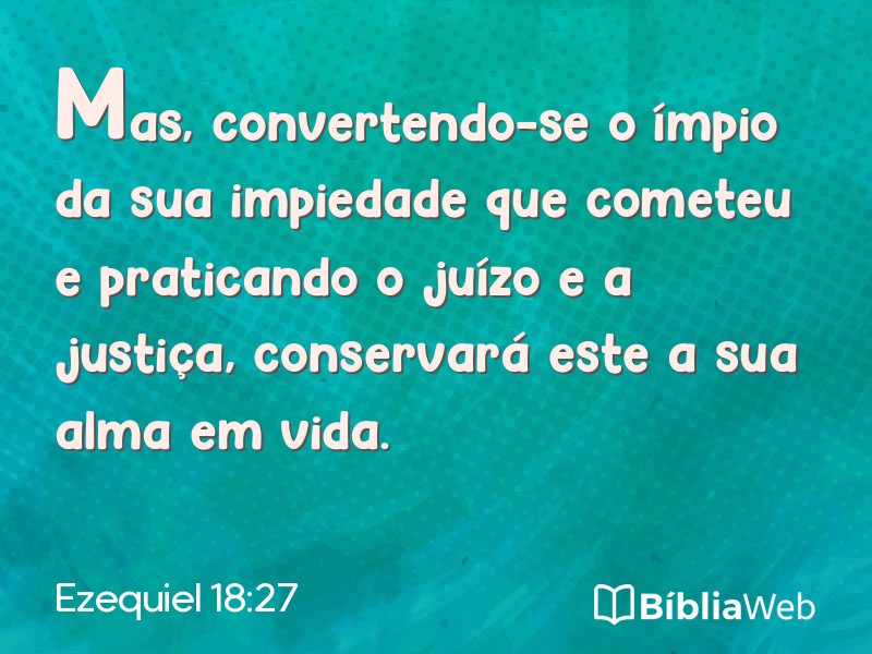 Ezequiel 18:27 em imagem para compartilhar