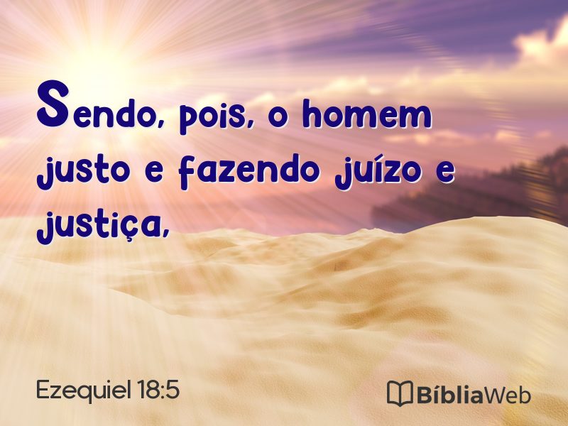 Ezequiel 18:5 em imagem para compartilhar