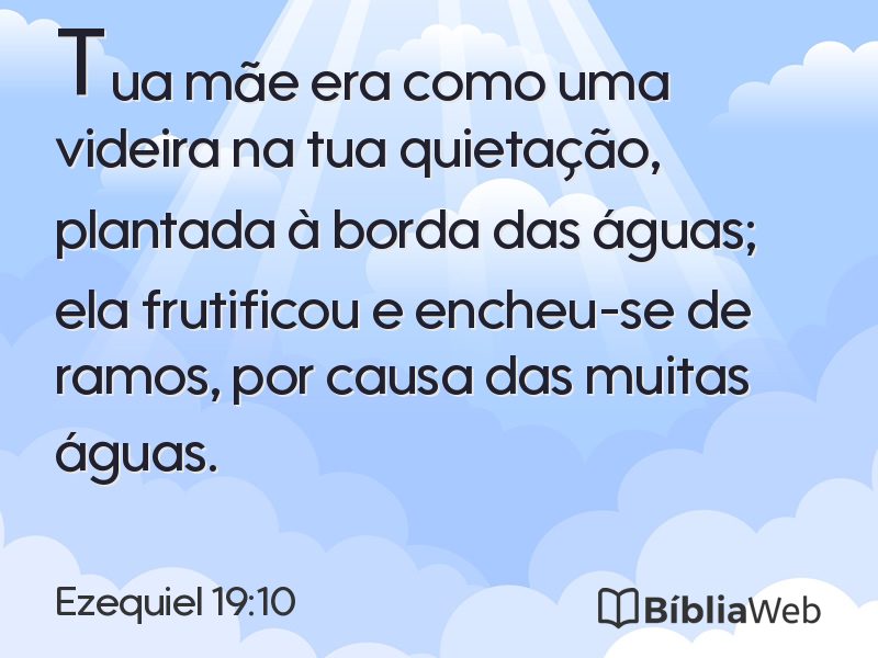 Ezequiel 19:10 em imagem para compartilhar