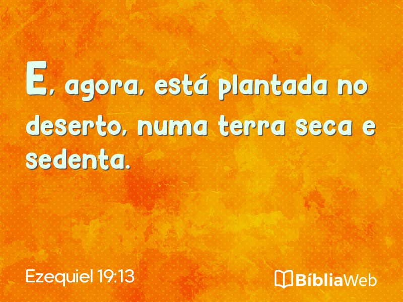 Ezequiel 19:13 em imagem para compartilhar