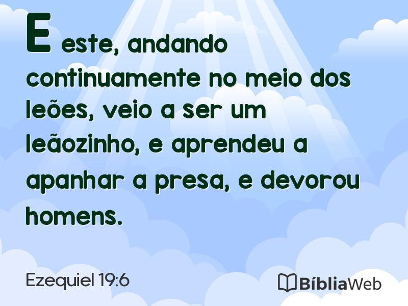 Ezequiel 19:6 em imagem para compartilhar