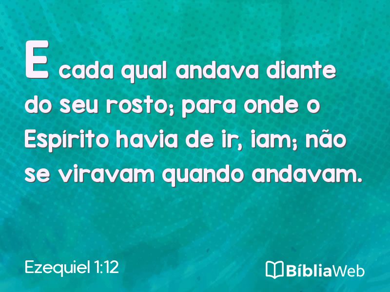 Ezequiel 1:12 em imagem para compartilhar