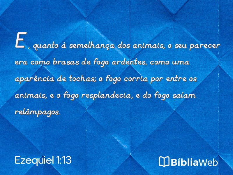 Ezequiel 1:13 em imagem para compartilhar